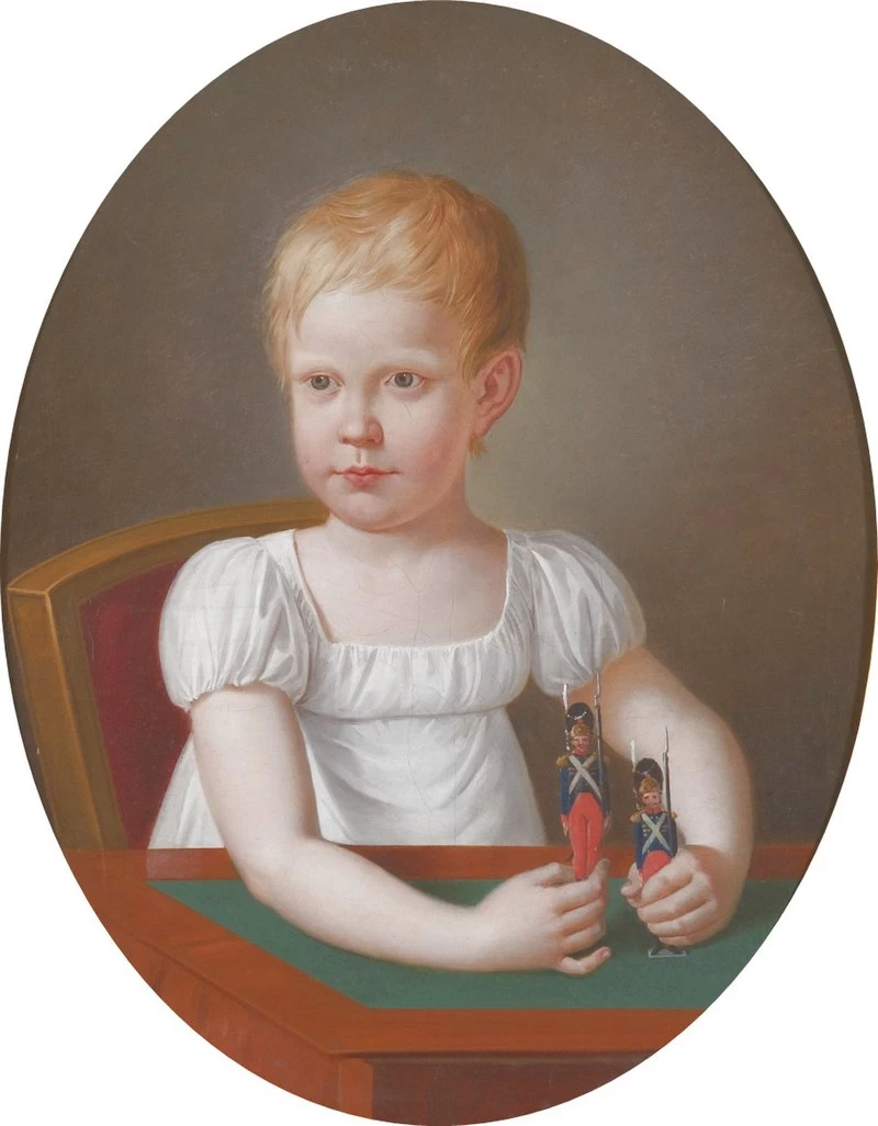 Ritratto di Antonio Pasquale (1816 - 1843), fu l'ottavo figlio di Francesco I e di Maria Isabella, Reggia di Caserta